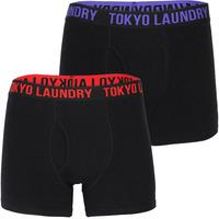 Falconberg (2 Pack) Boxer Shorts Set Tomato / Purple  Tokyo Laundry