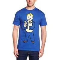 Fallout Vault Boys Charisma Medium T-shirt Blue (ge1207m)