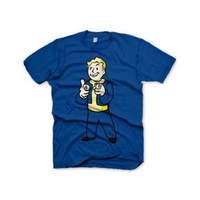 Fallout Vault Boys Charisma Large T-shirt Blue (ge1207l)