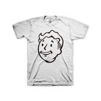 Fallout Vault Boys Face Small T-shirt White (ge1208s)