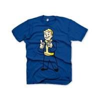 Fallout Vault Boys Charisma Small T-shirt Blue (ge1207s)