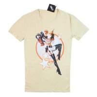 fallout 4 nuka cola pin up t shirt large heather beige ts013fal l