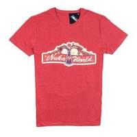 Fallout 4 Nuka World Main Gate T-shirt Small Heather Red (ts010fal-s)