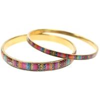 fair trade zig zag resin bangles set of 2