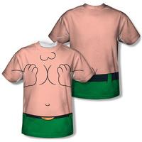 Family Guy - Peter Squished Costume Tee (Front/Back Print)