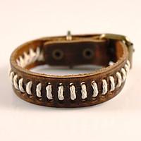 Fashion Mens Cool Punk Style Braided Handmade Brown Bracelets Jewelry For Any Party