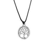 Fashion Stainless Steel Tree Pendant Necklace