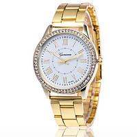 Fashion Rhinestone Watch Geneva Quartz Watch Women Wristwatches Bling Crystal Clocks Stainless Steel Watch Relogio Feminino
