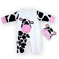 Fashion Spring Autumn Cotton Fabric Long Sleeve Baby Boy Girl Rompers Newborn Infant Clothes