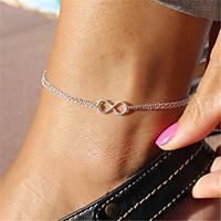 Fashion Infinity Charm Chain Anklet Foot Bracelet Beach Sandal Barefoot Jewelry Christmas Gifts