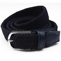 Fashion Women Belt Oxford Cloth Material Belt Metal Buckle Decorative Belts