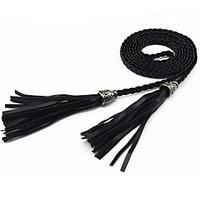 Fashion Lady Knitting Waist Rope Fringed Belt