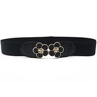 Fashion Women Belt Oxford Cloth Material Belt Metal Buckle Decorative Belts