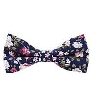 Fashion Men Casual Floral Bow Tie