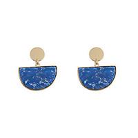 Fashion Women Semicircle Acrylic Drop Earrings