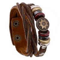 fashion 20cm mens brown leather leather bracelet1 pc jewelry christmas ...