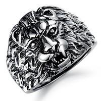 fashion antique stainless steel lions mens rings 1 pcs christmas gifts