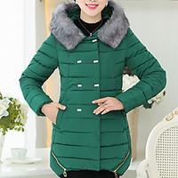 famous brand design womens regular padded coatsimple casualdaily solid ...