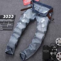 famous brand mens solid blue jeans chinos pantssimple spring fall high ...