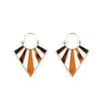 Fashion Women Geometric Shape Acrylic Drop Earrings