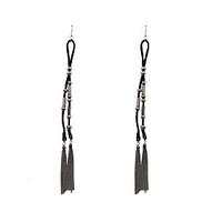 fashion women metal tassel alloy drop earrings