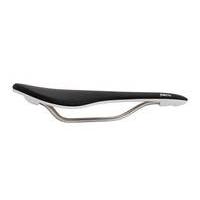 Fabric Scoop Flat Race Saddle | Black/White