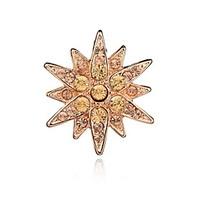 fashion woman alloy hexagram brooch