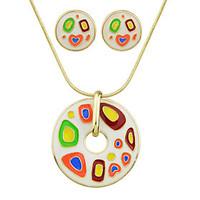 Fashion Big Necklace And Earring Jewelry Sets