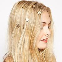 Fashion Europe Pentagram Spring Hairpin Hair Jewelry (1pc)