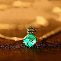 Fashion Crystal/Alloy Necklace Glowing Pendant Necklaces Daily/Casual