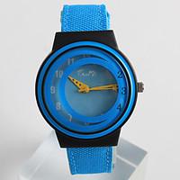 fashion watch quartz pu band casual blue grey brand