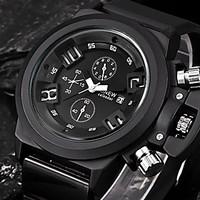 fashion 5cm big mens watches silicone band date sports hours military  ...