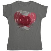 Fall Out Boy Womens T Shirt - Weathered Hearts