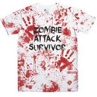 Fancy Dress T Shirt - Zombie Attack Survivor