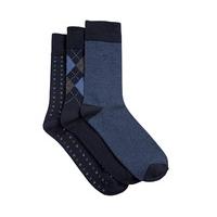 Farah Soft Top Patterned Socks (3-pack)