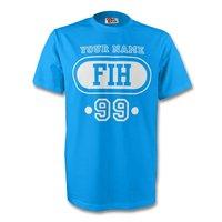 faroe islands fih t shirt sky blue your name