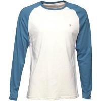 Farah Vintage Mens Zemlak Raglan Long Sleeve T-Shirt Stellar