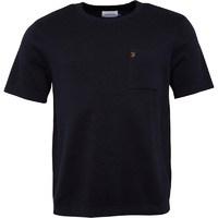 farah vintage mens jackie short sleeve milano t shirt true navy