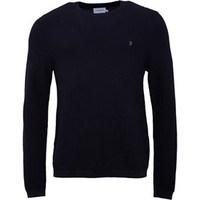 Farah Vintage Mens Hastings Textured Sweater True Navy