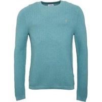 farah vintage mens hastings textured sweater jade marl