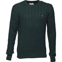 Farah Vintage Mens Lewes Sweater Cilantro Marl