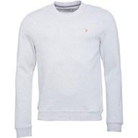 Farah Vintage Mens Tiller Crew Neck Knitwear Chalk Marl