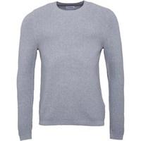 farah vintage mens hastings textured sweater silver grey marl