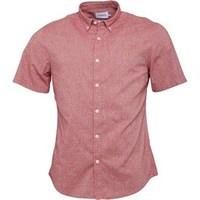 farah vintage mens steen slim fit short sleeve shirt light currant