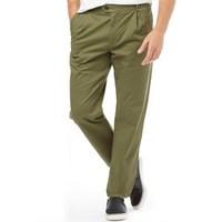 Farah Vintage Mens Whitely Twill Chinos Military Green