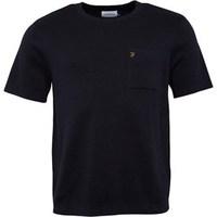 Farah Vintage Mens Jackie Short Sleeve Milano T-Shirt True Navy