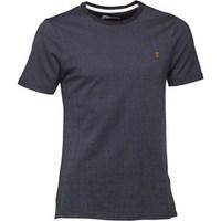 farah vintage mens lawrence jacquard t shirt true navy