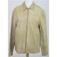 Farhi, size XL beige leather jacket