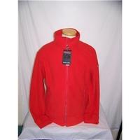 falcon size l red fleece jacket