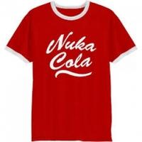 fallout mens nuka cola logo small red t shirt
